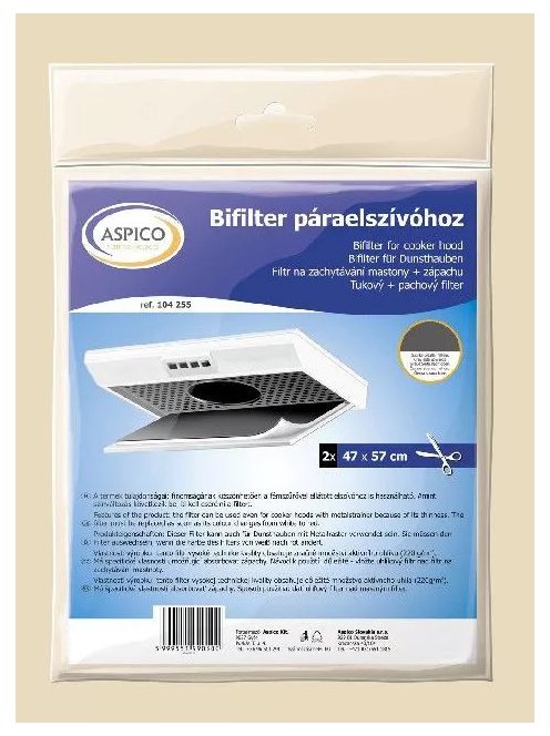 ASPICO bifilter (aktív szén+zsírszűrő