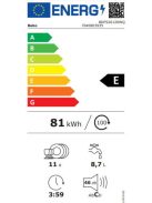 BEKO BDFS26120WQ mosogatógép