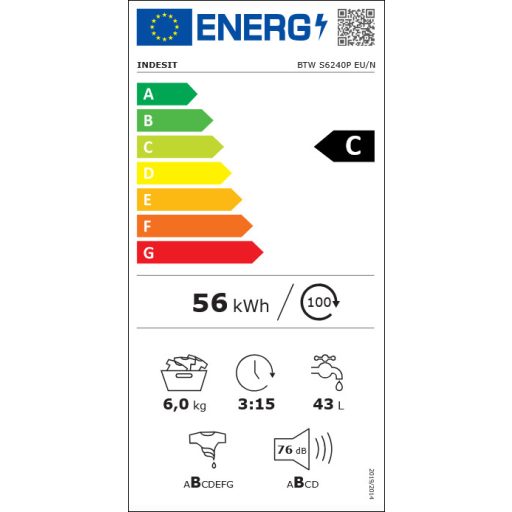 INDESIT BTWS6240PEUN mosógép