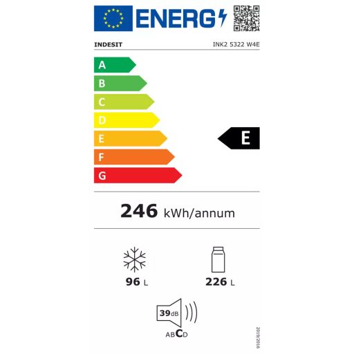 INDESIT INK25322W4E hűtőszekrény