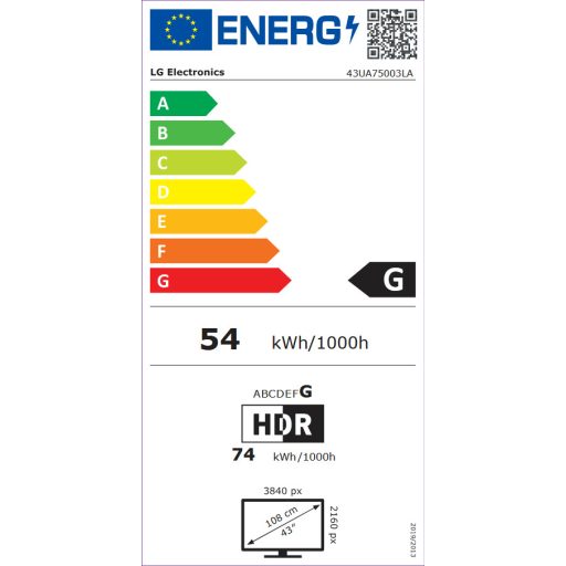 LG 43UA75003LA TV