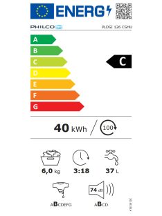 PHILCO PLDSI126A15HU mosógép