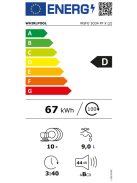 WHIRLPOOL WSFO3O34PFX mosogatógép